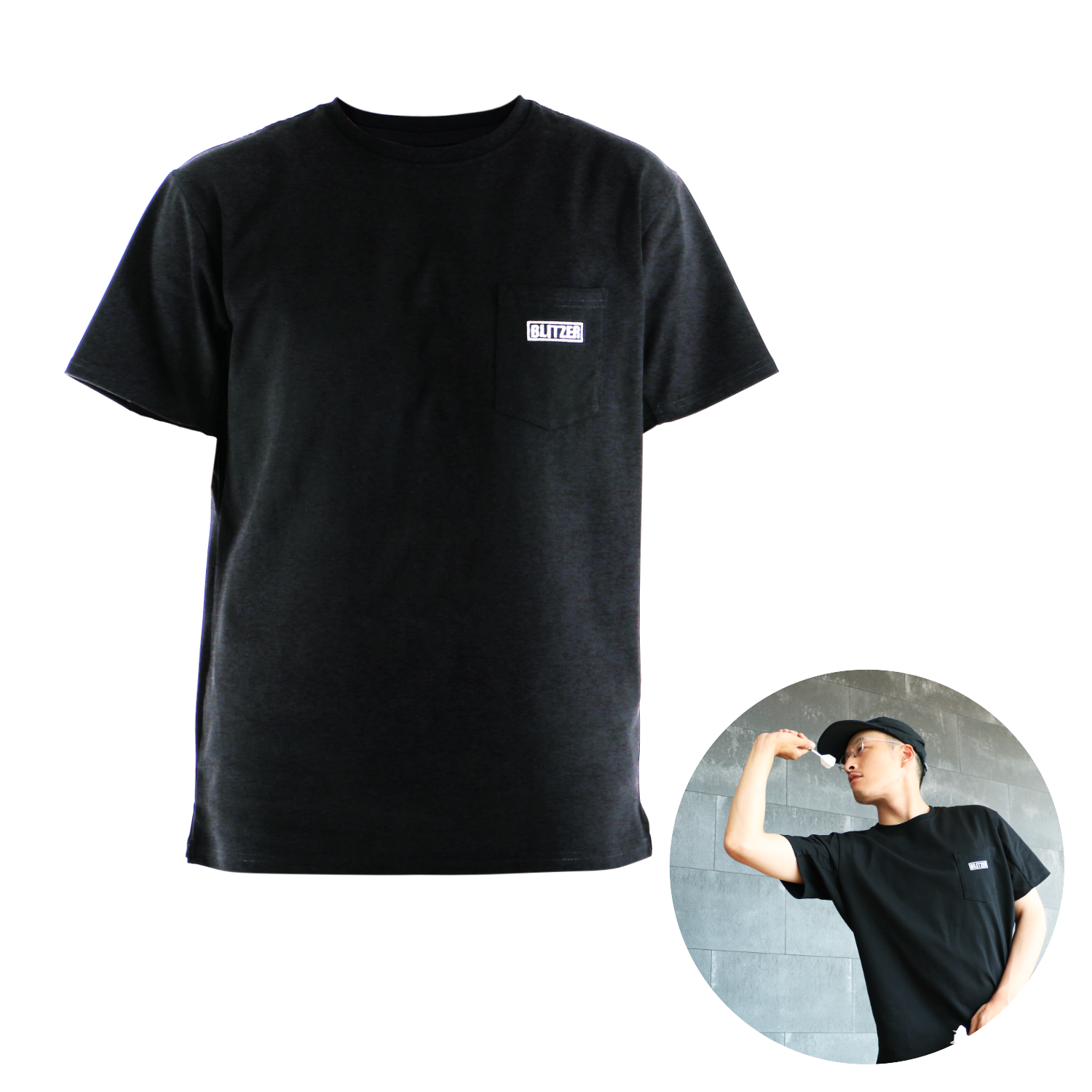 投げ着 （No-Stress Sleeve Tee） BOP41M/L/XL-BK